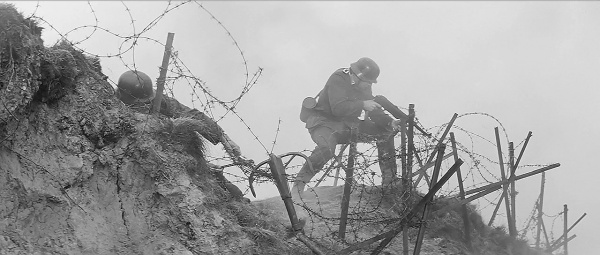 Día D defenso alemanes en Pointe-du-Hoc